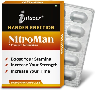 inlazer Nitro Man S-exual Capsule Restores Endurance & S-exual Strength(Pack of 3)