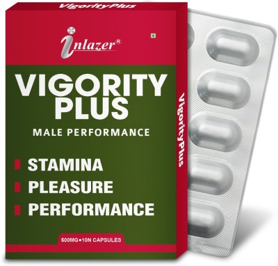 inlazer Vigority Plus Herbal Supplement Restores Endurance & S-exual Testorane Level(Pack of 2)