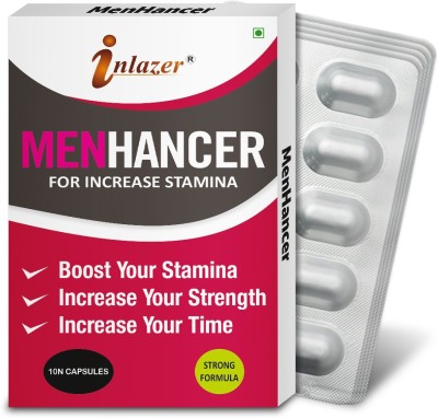 inlazer Men Hancer | Organic Capsules Restore Endurance & S-exual Intercourse Time(Pack of 5)