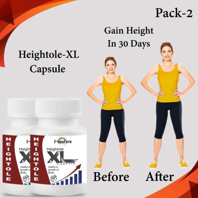 Hashmi Heightole-XL Capsule | Hepls to Increase your Height & blood circulation(Pack of 2)