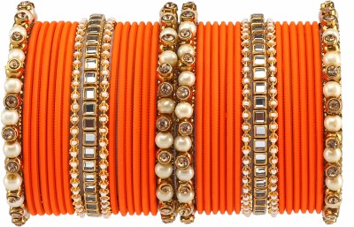 Amika Metal Beads, Zircon Bangle Set(Pack of 34)