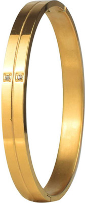Laksh Alloy Crystal Gold-plated Bracelet