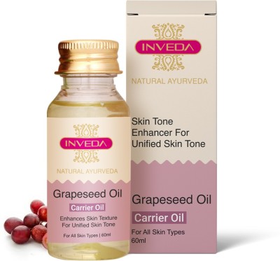 Inveda Grapeseed Oil to Prevent Fine Lines, Wrinkles, Gives Nourished Skin & Hair(60 ml)