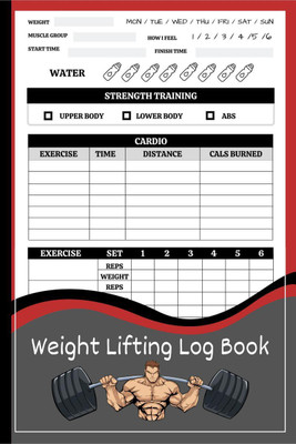 Weight Lifting LogBook(English, Paperback, Lazy Black Cat Books)