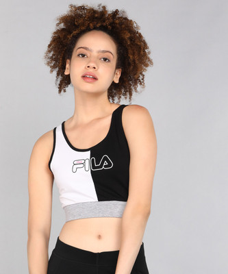 FILA ROSA Women Bralette Lightly Padded Bra(White)