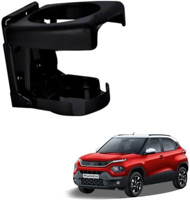 SPREADX Stylish Car Glass/ Cup/ Bottle Holder 1 pcs Black Colour for Tata Punch Car Bottle Holder(Plastic)