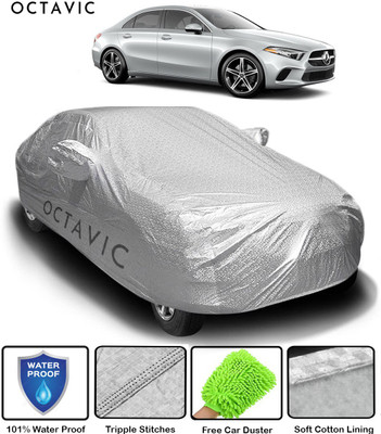 octavic Car Cover For Mercedes Benz A-Class Sedan (With Mirror Pockets)(Silver)