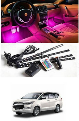 APICAL Car Atmosphere Lights Car LED Strip Light 4pcs For Innova Car Fancy Lights(Multicolor)