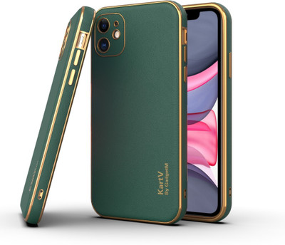KartV Back Cover for Apple Iphone 11, Iphone 11(Green, Gold, Electroplated, Pack of: 1)
