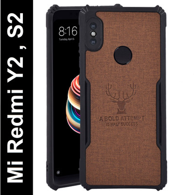 Balacase Back Cover for Mi Redmi Y2(Brown, Shock Proof, Pack of: 1)
