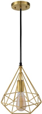 DENICRAAS DENICRAAS Designer Single Pendent Hanging Chandelier Light (BULB NOT INCLUDED) Pendants Ceiling Lamp(Gold)