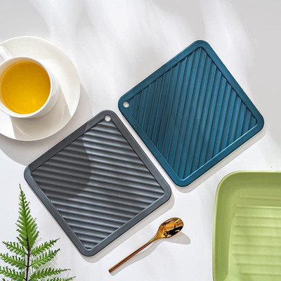 Spatlus Square Reversible PVC Coaster Set(Pack of 2)