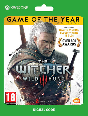 Witcher 3 GOTY ( 16 Extra Game Pack ) Game Of The Year Edition(Code in the Box - for Xbox One)