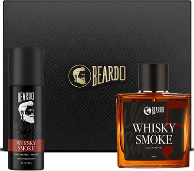 BEARDO Whisky Smoke EDP Perfume & Whisky Perfume Body Spray Gift Set Perfume – 220 ml (For Men)