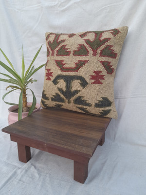 WOOL JUTE Wool, Jute Cushions & Pillows Cover(45 cm*45 cm, Multicolor)