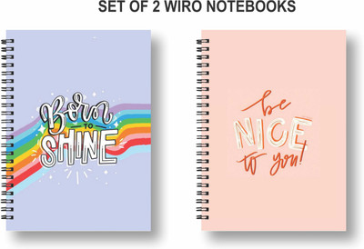 Papco Dot grid notebooks A5 Diary Dot grid 144 Pages(Multicolor, Pack of 2)