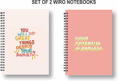 Papco Dot grid notebooks A5 Diary Dot grid 144 Pages(Multicolor, Pack of 2)