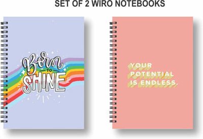 Papco Dot grid notebooks A5 Diary Dot grid 144 Pages(Multicolor, Pack of 2)