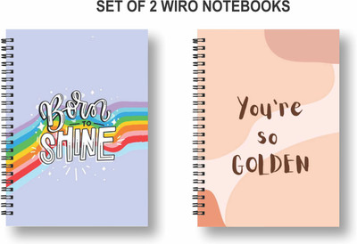 Papco Dot grid notebooks A5 Diary Dot grid 144 Pages(Multicolor, Pack of 2)