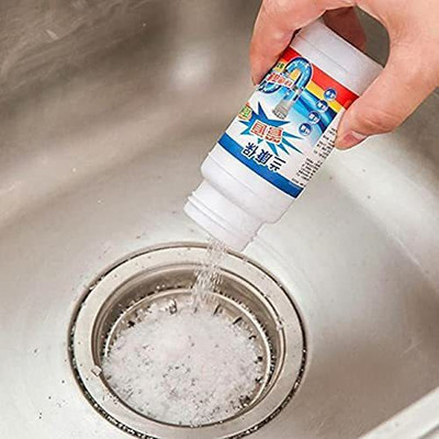 Budwill Pipe cleaning powder Drain Cleaner & Clog, Automatic Toilet Powder Drain Opener(110 g)