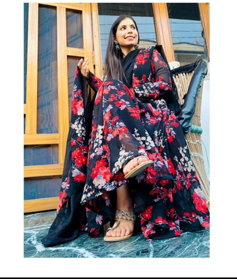 JOYESSE FASHION Women Kurta Palazzo Dupatta Set