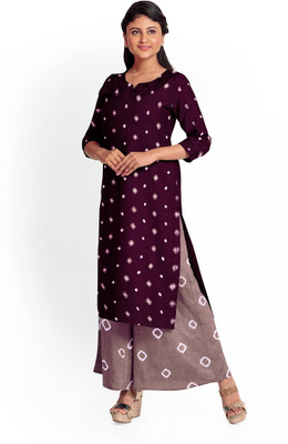 PRANJAL ART Georgette Checkered, Embellished, Printed, Geometric Print Kurta & Churidar Material
