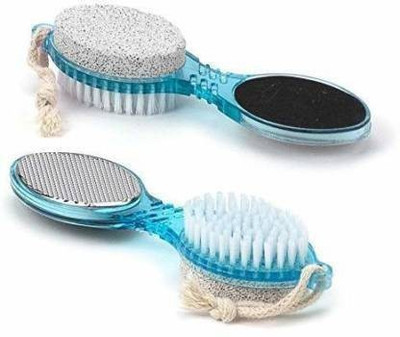 myxes 4In1 Foot File With Pedicure And Manicure Brush Multi Use Pedicure Tool M110(Multicolor)