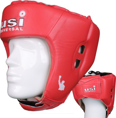 usi Head Guard , Boxing Head Guard , LITE Contest Head Guard (615DP) Boxing Head Guard(Red)