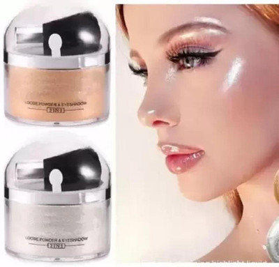 tanvi27 BEST PROFESSIONAL SHIMMERY SHINY GLOW POWDERY FACE & BODY POWDER HIGHLIGHTER Highlighter(MULTI COLOR)