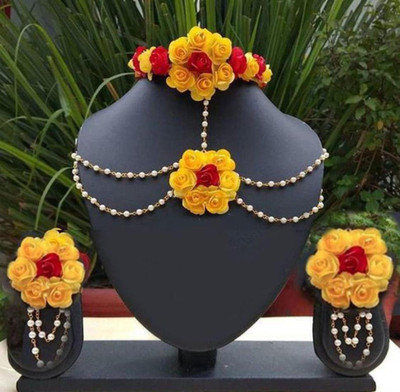 Arihant Shop Fabric Multicolor Jewellery Set(Pack of 1)