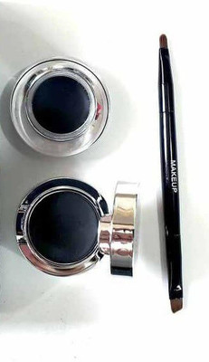 Herrlich 2 IN 1 PROFESSSIONAL GEL KAJAL, WATERPROOF AND SMUDGEPROOF(INK COLOR, 7 g)