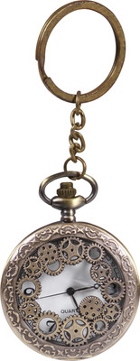 RainSound Antique Design Engraved Pocket watch Key Chain