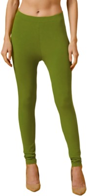 P3 Collection Ethnic Wear Legging(Dark Green, Solid)