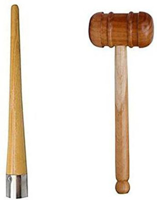 HHS SPORTS Set of cricket bat Grip Cone With Bat Hammer Wooden Bat Mallet