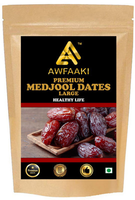 AWFAAKI MEDJOOL DATES LARGE / MEDJOUL DATES JUMBO/1 KG Dates(1 x 1 kg)