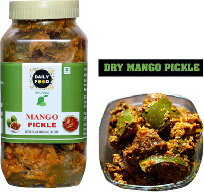 Daily Food Homemade Organic Natural Dry Mango Pickle Aam Ka Achar (400gm) Mango Pickle(400 g)