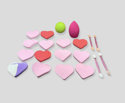 feelhigh Cosmetics powder puff sponge 20 pieces in a jar