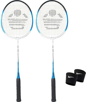 COSCO CB-85 Racket + Wrist Band Blue Strung Badminton Racquet(Pack of: 2, 95 g)