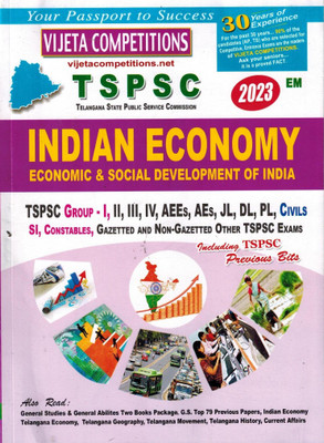 TSPSC Indian Economy - Economic And Social Development Of India [ ENGLISH MEDIUM ](Paperback, VIJETACOMPETITIONS)