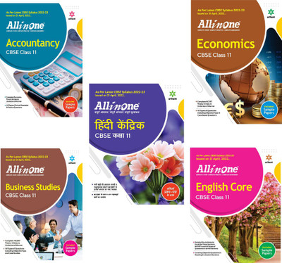 Arihant All In One Cbse Accountancy - Economics - Business Studies - English - Hindi Core For 11th ( Set Of 5 Books )(Paperback, ARIHANT)