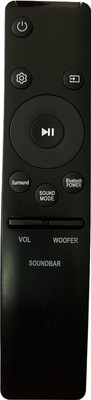 SHIELDGUARD Remote Control SG395 Compatible for Soundbar Samsung Remote Controller(Black)