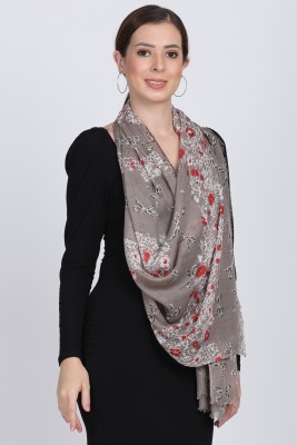 Cashmere Craft Printed Cotton Blend Women Fancy Scarf