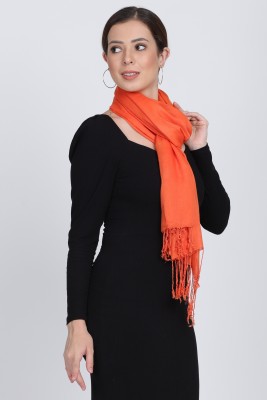 Cashmere Craft Solid Cotton Blend Women Fancy Scarf