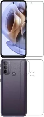 SOLIVAGANT Front and Back Tempered Glass for Moto G31(Pack of 2)