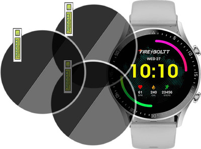 EJZATI Screen Guard for Fire-Boltt Talk 2 SMART WATCH SCREEN TEMPERED(Pack of 3)