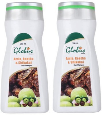 Globus Amla Reetha and Shikakai Hair Shampoo(400 ml)