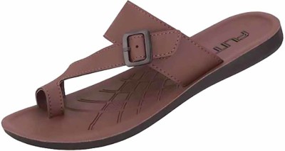 FLITE Men Slippers(Brown , 8)