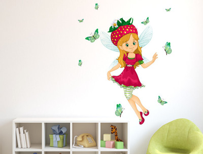HAPPYSTICKY 135 cm Multicolor Removable Sticker(Pack of 1)