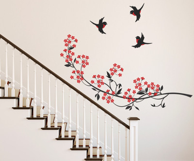 HAPPYSTICKY 145 cm Multicolor Removable Sticker(Pack of 1)