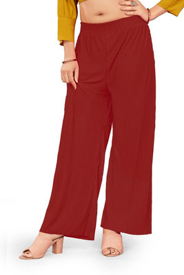 Sitanjali Women Maroon Trousers